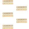 Acoustic Guitar Brass Bridge Pin Hole Insert Durable Bridge Plate Protector