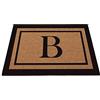 Bageyou - Zerbino con lettera B, motivo monogramma, 69,8 x 45 cm, colore: Nero