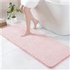 Exclusivo Mezcla Tappeto da Bagno, 60 x 180 cm, Assorbente e Antiscivolo | Asciugatura rapida, Lavabile in lavatrice, Morbido, Confortevole, Doccia, Cucina, Soggiorno, Decorazione, Rosa