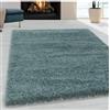 TapisTrend Tappeto Shappy Blu 200x290 cm da soggiorno Shaggy Design, a pelo morbido, monocromatico, color acquamarina