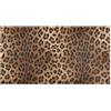 GuoChe Tappeti per camera da letto, lavabili, 99 x 50 cm, stampa leopardata, colore marrone, assorbente, tappetino da cucina antiscivolo