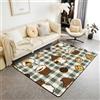 Homemissing Natale Tappeto Camera da Letto 150x200cm | Bliss Gnomes & Cookie Moderno Lavabile Rettangolare verde Tappeto da Interno Soft Non-slip Polyester