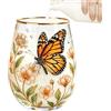 Generisch Bicchieri In Per Bere Decorazione Cucina Farfalle E Fiori | Bicchieri Da Cucina Con Farfalla Da Acqua Tè Acqua Succhi Donna Mamma Compleanno Festa Matrimonio Regalo