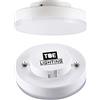TBE Lighting Lampadine LED GX53 da 5 W / riflettore a disco sotto armadio/non dimmerabile/angolo di proiezione 120°/bianco caldo - 3000 Kelvin