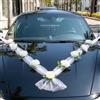 Gnovldg Decorazione per Auto, Bianco Decorazione Auto Matrimonio | Cofano per Matrimonio, Addobbi per Macchina da Sposa e Festa per Le Panche della Chiesa, Fiocchi Regalo, Adesivi per Cofano