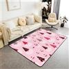 Homemissing Natale Tappeto Salotto 150x200cm Decor | Autoino Gnomes Pelo Lungo, Morbido, Antiscivolo, Moderno, Grande Rosa Tappeto da Interno Carpet for Home, Dining Room