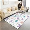 Homemissing farfalla Tappeto Salotto 150x200cm | Fiori Soggiorno, Ufficio, Multicolore Colorato Tappeto da Interno Soft Polyester