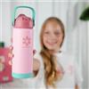 Snow Monkey Borraccia termica da 530/350 ml, in acciaio inox, senza BPA e senza alluminio, freddo per 24 ore e caldo per 12 ore, con coperchio con cannuccia a prova di perdite, ultraleggera, set
