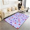 Homemissing Cartoon animato Heart Tappeto Camera da Letto 150x200cm | Polka Dot Moderno Lavabile Rettangolare Colorato Tappeto da Interno Soft Non-slip Polyester