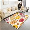 Homemissing Halloween Tappeto Salotto 150x200cm | zucca Lantern Soggiorno, Ufficio, Multicolore Colorato Tappeto da Interno Soft Polyester