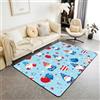 Homemissing Natale Tappeti per Cucina 150x200cm | Autoino Gnomes Decor per cucina e camera da letto Patriotic Tappeto da Interno Blu & Rosso Soft Polyester