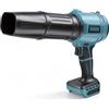 HOIIME Soffiatore a batteria per Maki da 18 V, turbo, 50.000 giri/min, 65 m/s, pressione dell'aria 1000 g, mini ventilatore turbo senza spazzole, per campeggio, pulizia e officina (senza batteria)