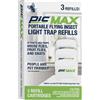 PIC Flying Insect - Trappola portatile con doppia presa (3 cartucce di ricarica)