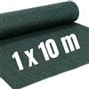Masterbrico Rete Ombreggiante Verde per Orto, Ombra 90% — 100 cm x 10 metri | Filo piatto UV-resistente, indemagliabile — ideale per frangivista, frangisole, orto e tunnel agricoli