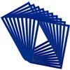 Djois, 194391 - Cornice magnetica per display Magneto Pro Open Frame, A4, blu, 10 pezzi, cornice antiriflesso, sistema Lean, visualizzazione visiva, uffici, officine, magazzini