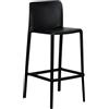Totò Piccinni Sgabello Bar EVO in Polipropilene, Design Moderno, resistente per uso Interno ed Esterno (Antracite 1 Pz)