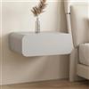 Leaceuv Tavolo da toeletta con Cassetto Sospeso, Tavolo da Trucco, Mensola Muro | Tavolo Sospeso, Mensola Da Muro, Legno Massello, Comodino, Piccola Camera, Bagno(Light gray,45cm/17.7in)