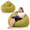 MOFXWHE Pouf XL, 100 x 120 cm, per bambini e adulti, solo rivestimento (senza imbottitura), grande pouf da gaming, per interni ed esterni, divano, decorazione per soggiorno (verde frutta)
