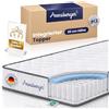 Arensberger Jana Materasso 90 x 190 cm, a 7 zone, H3, a molle insacchettate | Elastica puntuale per coppie, schiuma gel che allevia la pressione, certificata Öko-Tex Standard 100