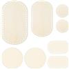 NlsqEU Base per Borse Uncinetto,Pavimento in Legno,10/15/20/25/30 Cm, Ovale/Rotondo