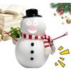 Generico Decorazione Natalizia Pupazzo Di Neve con Figurine Interattive con Luce, | Carina Bambola Di Natale Giocattolo Elettrico per Feste, Interni, Esterni, Soggiorno, Ufficio, Giardin