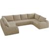 Comfyu Boneless Divano angolare modulare a forma di U, divano modulare | Moderno divano Boneless Cloud con morbida imbottitura in schiuma, diverse misure per ambienti piccoli e grandi.