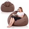 MOFXWHE Pouf XL, 100 x 120 cm, per bambini e adulti, solo rivestimento (senza imbottitura), grande pouf da gaming, per interni ed esterni, divano, decorazione per soggiorno (caffè)