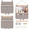 Shintel 3 organizer da appendere con 3 ganci adesivi, grigio, 25 x 27 x 6 cm