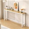 Hynbdes Consolle Dietro Divano in Legno, Tavolo d'ingresso, Design Compatto | Mobili Moderni da Soggiorno, Assemblaggio Facile, per Corridoio, Hall, Entrata e Camera da Letto, 60×20×80cm