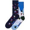 HAPPY SOCKS Uomo Happy Socks 2-pack Winter Sports Socks Gift Set