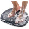 CORATED Grande Tappetino Scrub Piedi per Doccia e Vasca (Argilla Francese) | Silicone igienico con ventose antiscivolo. Esfolia, massaggia, pulisce senza chinarsi. Facile da lavare e appendere.