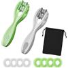 NICEIN 2 pezzi Massaggiatore per Mani e Dita, Finger & Hand Massager Roller, Finger Roller Massager per Artrite, Circolazione Sanguigna (Grigio+Verde)