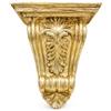 DRW Mensola da appendere a parete in PLA con foglia d'oro, 15,4 x 10 x 18,5 cm