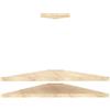 Hanah Home Elegante supporto per TV, larghezza 120 cm, altezza 5 cm, profondità 49 cm, 100% melamina, spessore 8 mm, perfetto per le stanze moderne