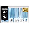 Samsung 55" QE55LS03HWUXZT The FramePro Neo QLED 4K Glare Free ArtMode 2026 | Modern Frame Design, Wireless One Connect, Dolby Atmos & Q-Simphony, Alexa Built-in,pacchetto intrattenimento