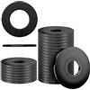 YOYEAH 25 Pezzi rondelle M5 Nere, Acciaio Inox A2 V2A, rondelle, rondelle Corpo Inox per Viti, Dadi e Barre filettate.