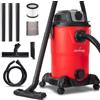 LEHMANN Aspirapolvere Industriale 30 L, Aspira Solidi e Liquidi con Presa di Corrente, Funzione di Soffiaggio, Doppio Filtro con HEPA, Scuotifiltro, Bidone Aspiratutto per Officina, Cantiere e Garage