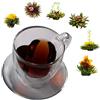bedida® Bicchiere da tè a doppia parete (1 x 350 ml) con 6 x tè al gelsomino, set regalo: bicchiere termico a doppia parete + tè fiorito, set regalo per tè, set da tè