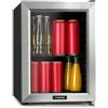 KLARSTEIN Frigorifero minibar Harlem, sistema di raffreddamento a compressione, capacità 23 litri, 5 livelli di raffreddamento: 0-10 °C, rumorosità ridotta: 39 dB, 1 base a griglia metallica, nero