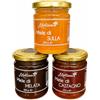 Apicoltura Melissa Box Miele Artigianale Italiano 3x250g - Degustazione Miele di Sulla, Castagno e Melata - Confezione Regalo Gourmet - Naturale 100% Italiano