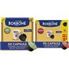 CAFFÈ BORBONE Miscela Rosso - 90 capsule + 50 capsule Miscela Decaffeinata, Compatibili con le Macchine a marchio Nescafè®* Dolce Gusto®*