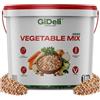 GiDeli Verdure per Zuppa Essiccate 1kg, Mix per Brodo senza Sale | Verdure Essiccate a Pezzi, Insaporitore per Stufati e Salse, Secchiello con Coperchio e Manico