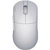HATOR Quasar 3S Ultima 8K Wireless, progettato per destrorsi, ottico, wireless (RF) con Bluetooth e USB Type-C, 30000 DPI, bianco