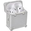 OEM Inovra Plus - Custodia protettiva per AirPods 1 e 2 - Design elegante - Resistente agli urti - Argento - Protezione e stile - Adatta per AirPods 1 e 2