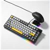 StarTech Tastiera meccanica - AK820 - 82 tasti - Completamente compatibile con hot-swap - Connessione USB cablata - Layout inglese - Oro