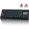 Selius Tastiera meccanica QWERTY - 6 tasti macro programmabili con display LCD - Illuminazione RGB