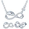 Yumilok Parure di gioielli da donna con ciondolo e orecchini a perno in argento sterling 925 con delfino