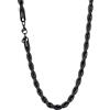 U7 Collana Uomo Donna Catena Corda Intrecciata da 3/6/9mm Lungha 46-76cm | Catena Uomo Acciaio inossidabile; Colore Argento/Oro/Nero; Robusta, resistente e ipoallergenica; Regalo per Uomo