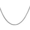 KnSam Collana in acciaio inox, 45 - 90 cm, da uomo, senza ciondolo, catena in metallo, lunga 3/4/5/6 mm, in acciaio inox