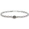 MARLU' Bracciale Uomo in Acciaio, con Ciondolo Rosa dei Venti, Colore Argento e Nero, Modello 30BR0011-N